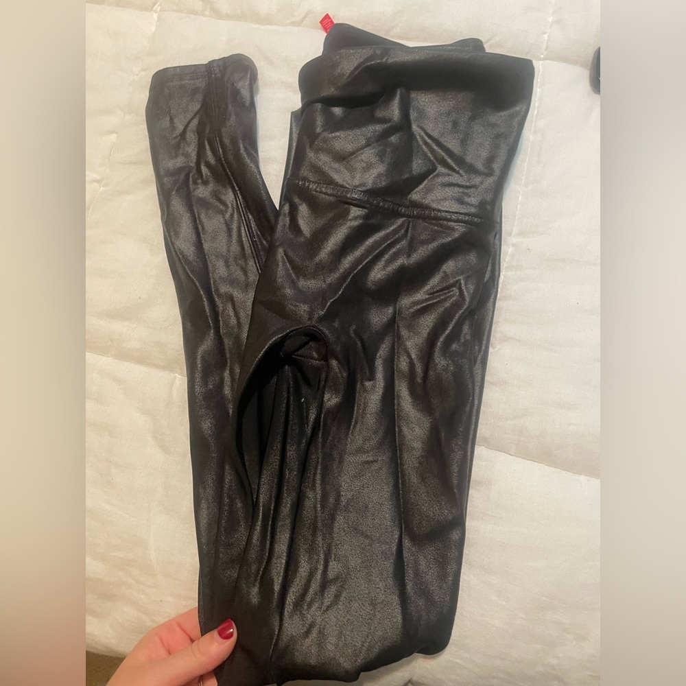 Leather spanx